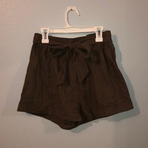 Belted shorts
